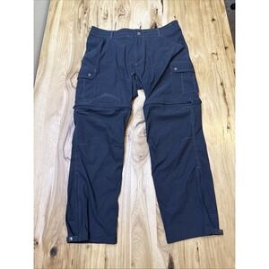 Kuhl Renegade Convertible Pants Mens 38x30 Gray Stealth Zip Off Hiking Outdoor